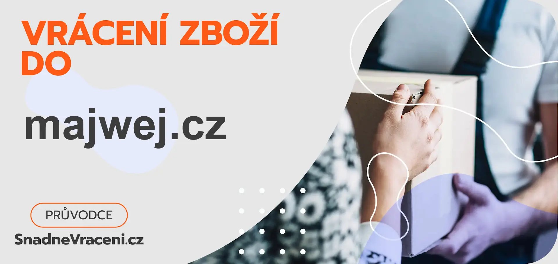 Jak snadno odeslat vrácené zboží do obchodu majwej.cz?