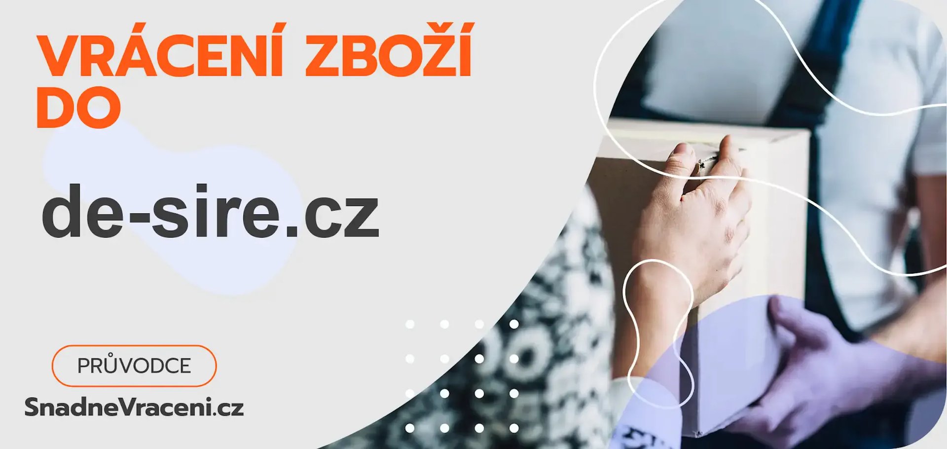 Jak provést vrácení zboží do obchodu de-sire.cz