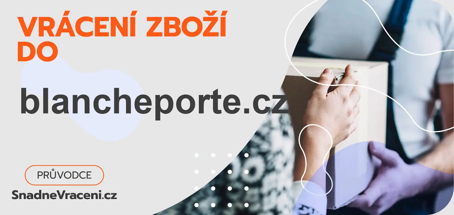 Jak provést vrácení zboží do obchodu blancheporte.cz