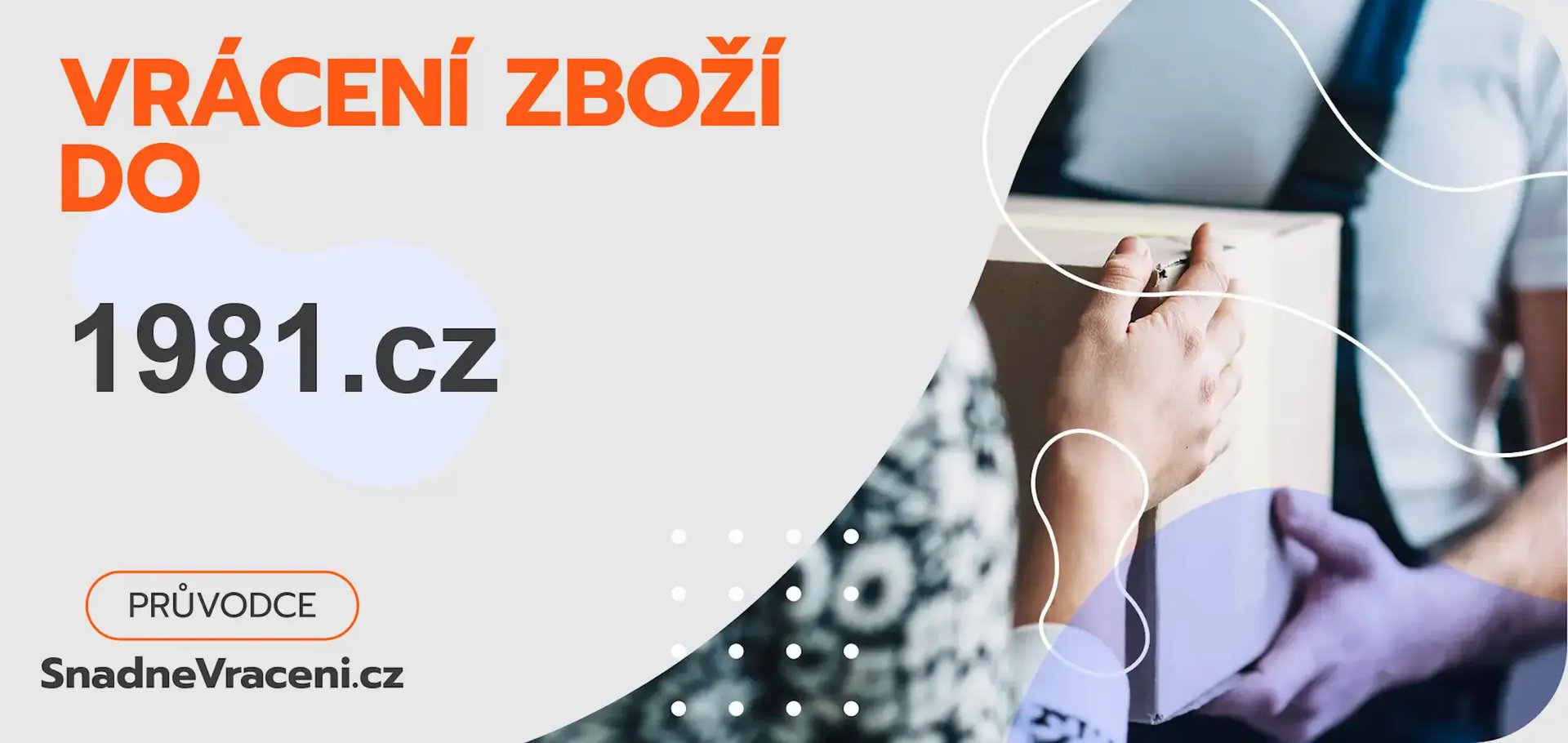 Vrácení zboží do obchodu 1981.cz – jak odeslat zásilku s vráceným zbožím do obchodu 1981.cz?