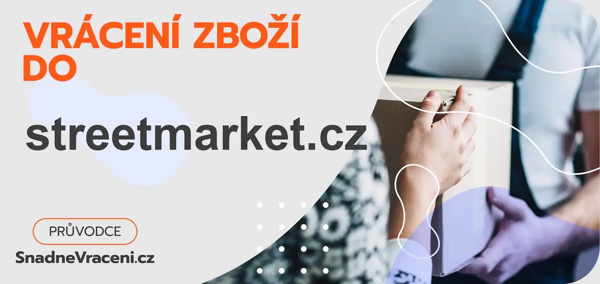 Jak snadno odeslat vrácené zboží do obchodu streetmarket.cz?